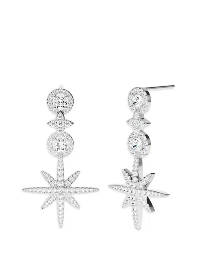 Apm Monaco Météorites Pavé Earrings In Metallic