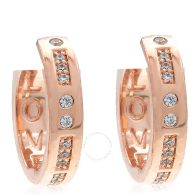 Apm Monaco Morse Code Love Hoop Earrings