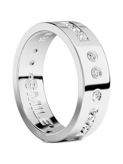 Apm Monaco Morse Smile Ring In Silver