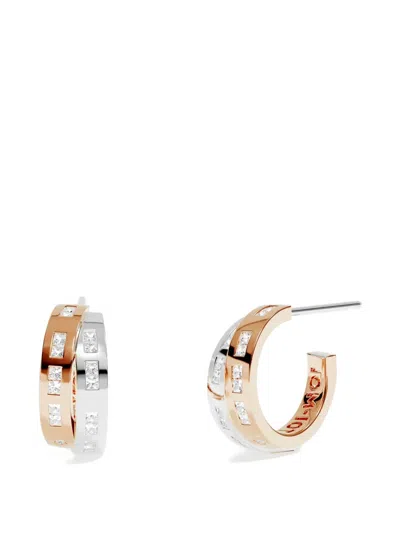 Apm Monaco Morse Toi Moi Earrings In Gold
