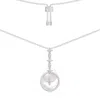 Apm Monaco Nacre White Silver Star Necklace In Silver