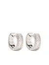Apm Monaco Pavé-setting Earrings In Silver