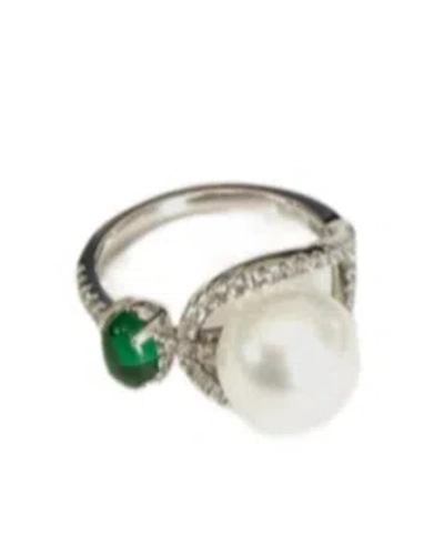 Apm Monaco Pearl Ring In Metallic