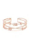 Apm Monaco Rose-gold Open Cuff Bracelet In Gold