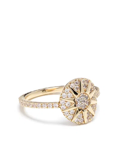 Apm Monaco Soleil Pavé Ring In Gold