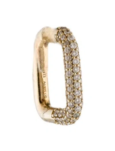 Pre-owned Apm Monaco Square Single Earring In Multi