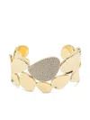 Apm Monaco Statement Galet Bangle In Gold