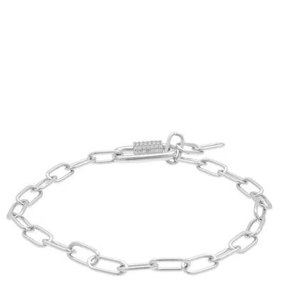 Apm Monaco Sterling Silver Chain Bracelet
