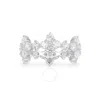 Apm Monaco Sterling Silver Sparkle Ring In Silver Tone
