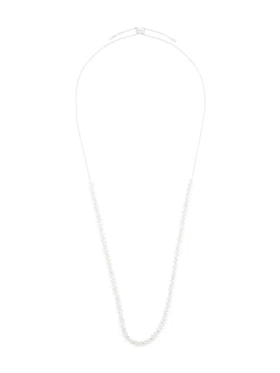 Apm Monaco Up And Down Adjustable Necklace In Silver