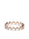Apm Monaco Up And Down Embellished Ring In Pink