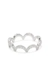 Apm Monaco Wavy Ring In Silver