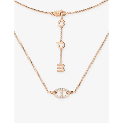 Apm Monaco Womens  Maille Marine 18ct Yellow-gold Plated Alloy And Cubic Zirconia Necklace