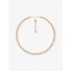 Apm Monaco Womens Rose Gold Alloy Dainty 18ct Rose Gold-plated Alloy And Cubic Zirconia Necklace In Rose Gold Alloy