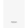 Apm Monaco Womens Hiver Sterling Silver And Cubic Zirconia Ring In Silver