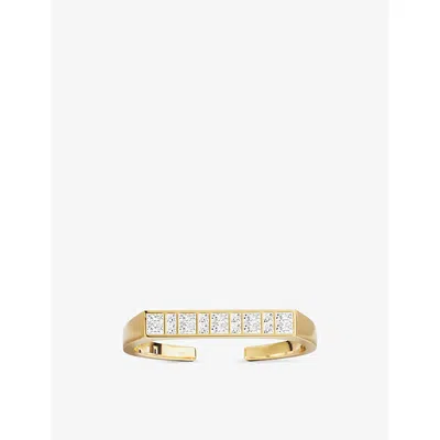 Apm Monaco Womens  Les Reflets 18ct Yellow-gold Plated Alloy And Cubic Zirconia Bracelet
