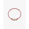 Apm Monaco Womens Rose Gold Alloy Love Morse Code 18ct Rose Gold-plated Alloy And Cubic Zirconia Bracelet In Rose Gold Alloy
