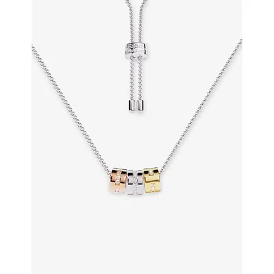Apm Monaco Womens  Love Rhodium 18ct Yellow-gold And 18ct Rose-gold Plated Alloy And Cubic Zirconia N In Multi
