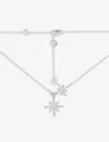 Apm Monaco Double Meteorites Necklace In Silver