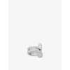 Apm Monaco Womens Love, Smile, Bonheur Sterling-silver And Zironia Ring In Silver