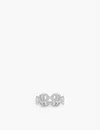 Apm Monaco Womens Silver Maille Marine Open-link Sterling-silver And Zirconia Ring In Silver