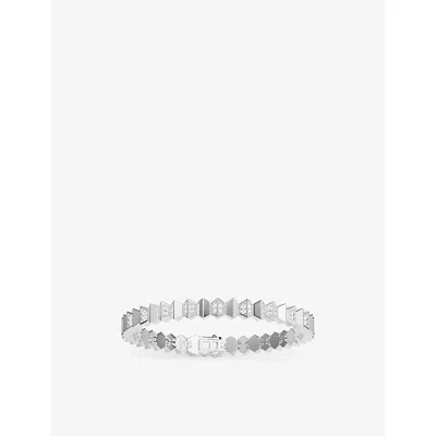 Apm Monaco Womens  Up And Down Sterling-silver And Cubic Zirconia Bracelet