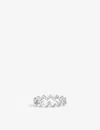 Apm Monaco Up And Down Sterling Silver And Zirconia Ring In Silver
