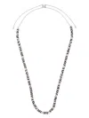Apm Monaco X Charles Leclerc Zebra Adjustable Necklace In Silver