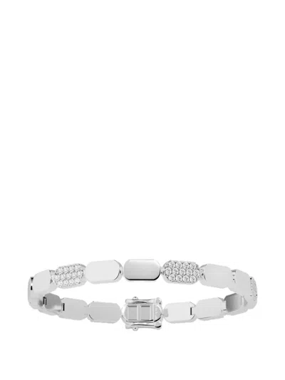 Apm Monaco Yacht Club Embellished Bracelet In Silver