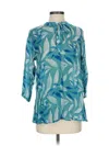 Apny 3/4 Sleeve Blouse In Blue