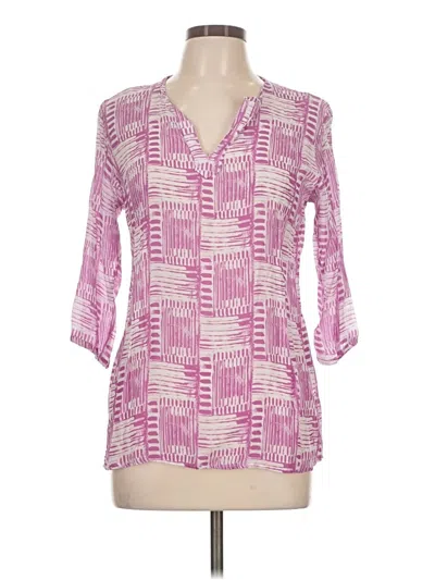Pre-owned Apny 3/4 Sleeve Blouse In Pink