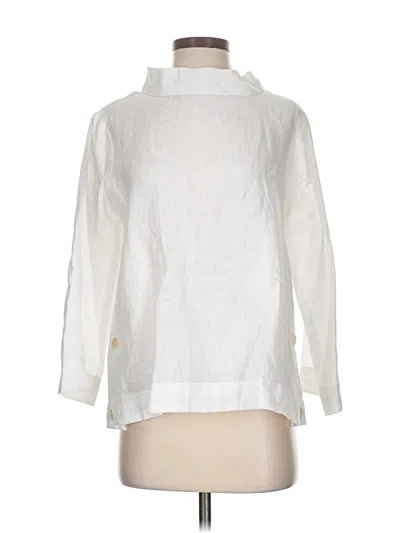 Pre-owned Apny 3/4 Sleeve Blouse In White