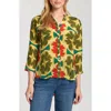 Apny Abstract Print Button-up Shirt In Multi