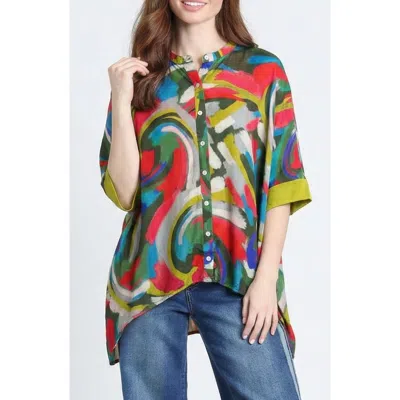 Apny Abstract Print Tunic In Multi