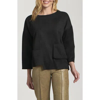 Apny Asymmetric Pullover In Black
