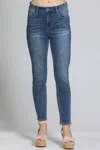 Apny Bootcut Skinny Jeans In Medium Indigo In Blue