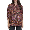Apny Boyfriend Poplin Button-up Shirt In Multi