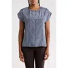 Apny Cap Sleeve Shell In Multi