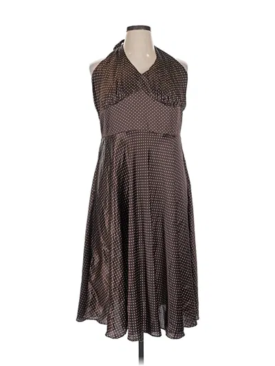 Pre-owned Apny Casual Dress In Brown