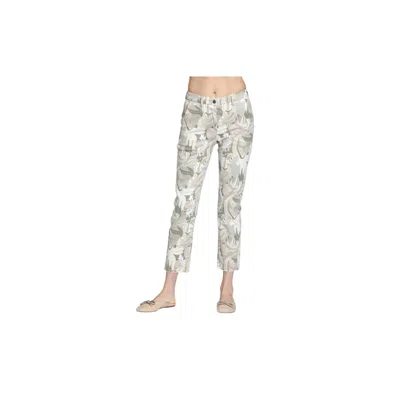 Apny Distressed Raw Hem Trouser Jean In Natural In Gray