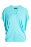 Apny Dolman Sleeve Tunic In Blue Radiance