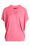Apny Dolman Sleeve Tunic In Flamingo