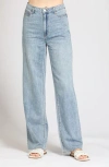 Apny Feather Weight Wide Leg Jean In Light Indigo In Light Indigo