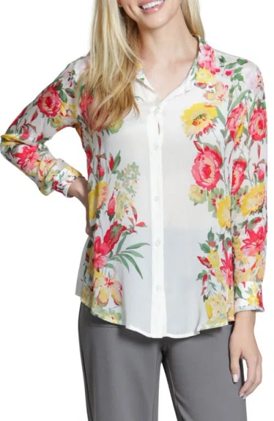 Apny Floral Print Shirt In Multi