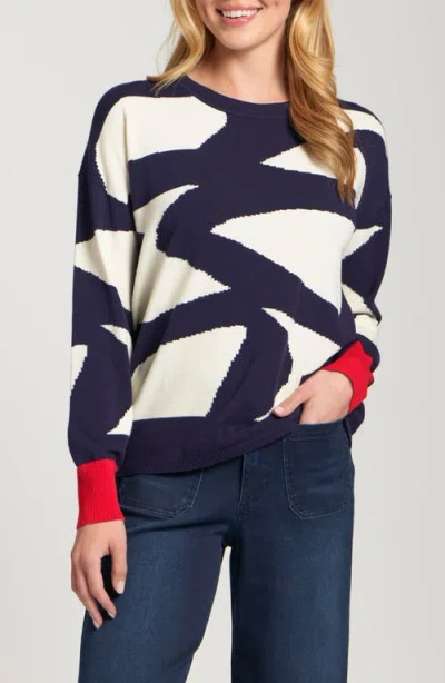 Apny Graphic Pullover In Multi