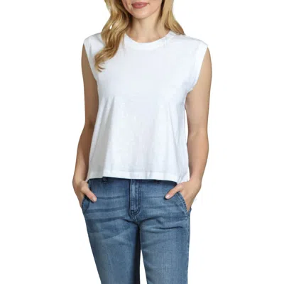 Apny High-low Hem Muscle Tee In White
