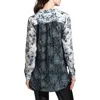 Apny Ikat Print Tunic Top In Natural Multi