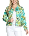 Apny Print Denim Jacket In Multi