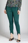 Apny Liberty Tulip Skinny Pants In Sagebrush Green