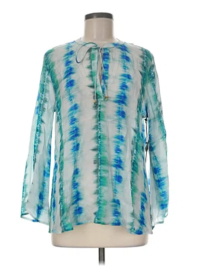 Apny Long Sleeve Blouse In Multi